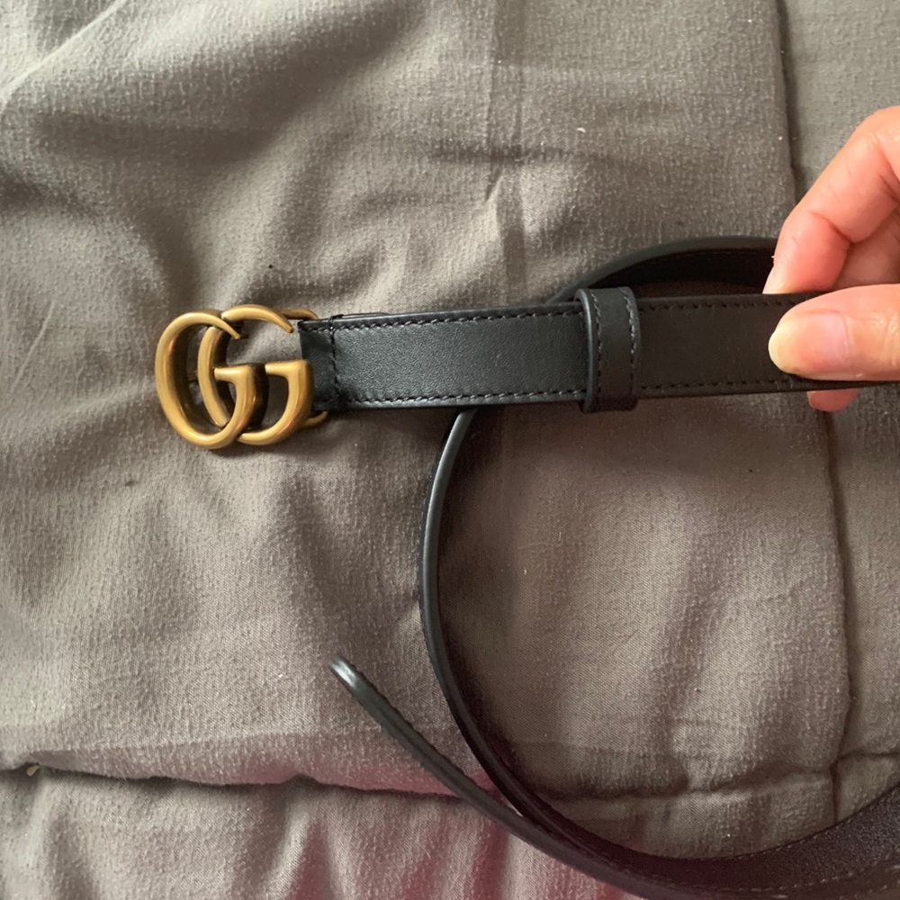 Authentic Skinny Gucci Belt 75CM